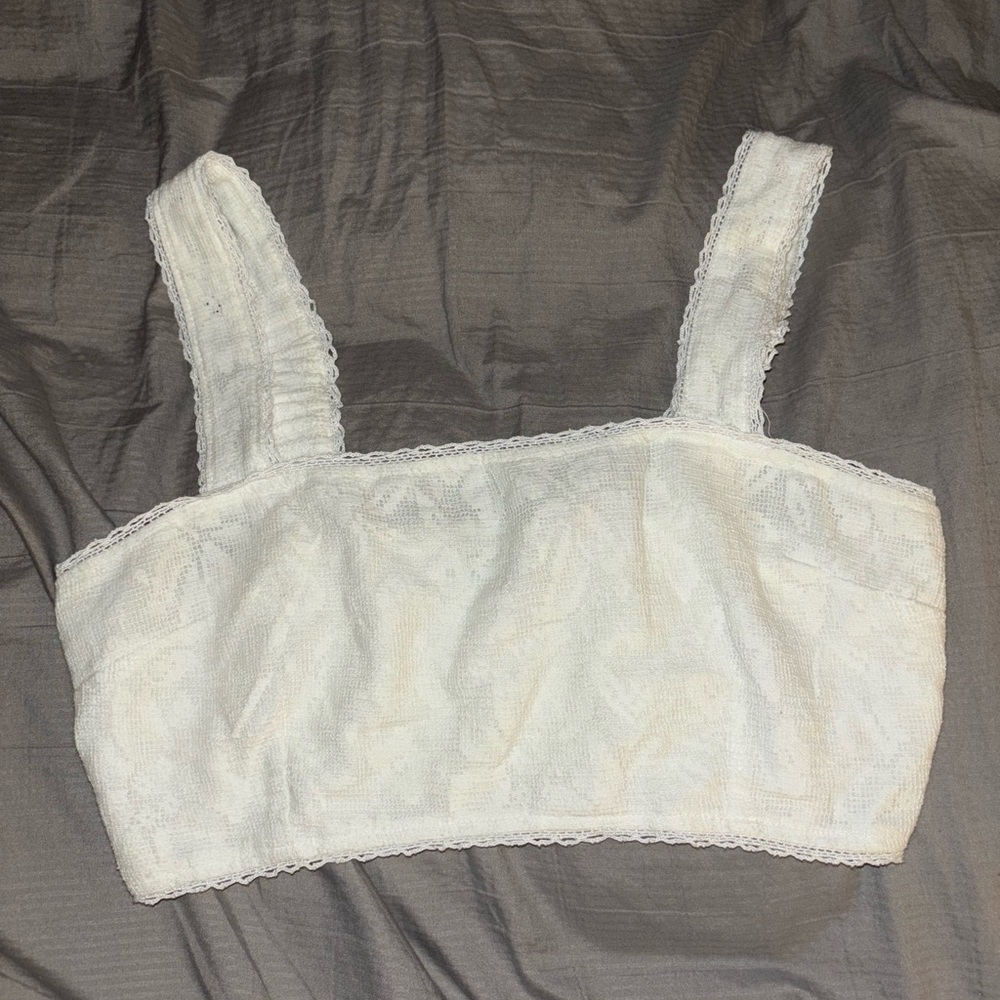 American eagle white lace top - Picture 2 of 5